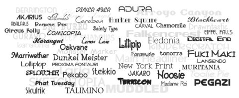 Choosing Fonts for your new wordpress web page